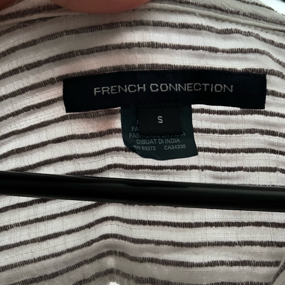 French Connection Summer Tie Front Top - Picture 3 of 5